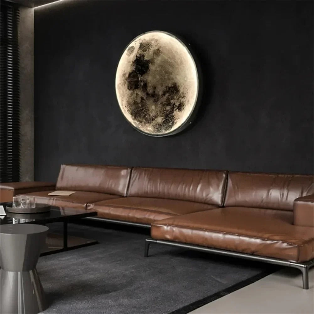 Applique murale LED en forme de lune
