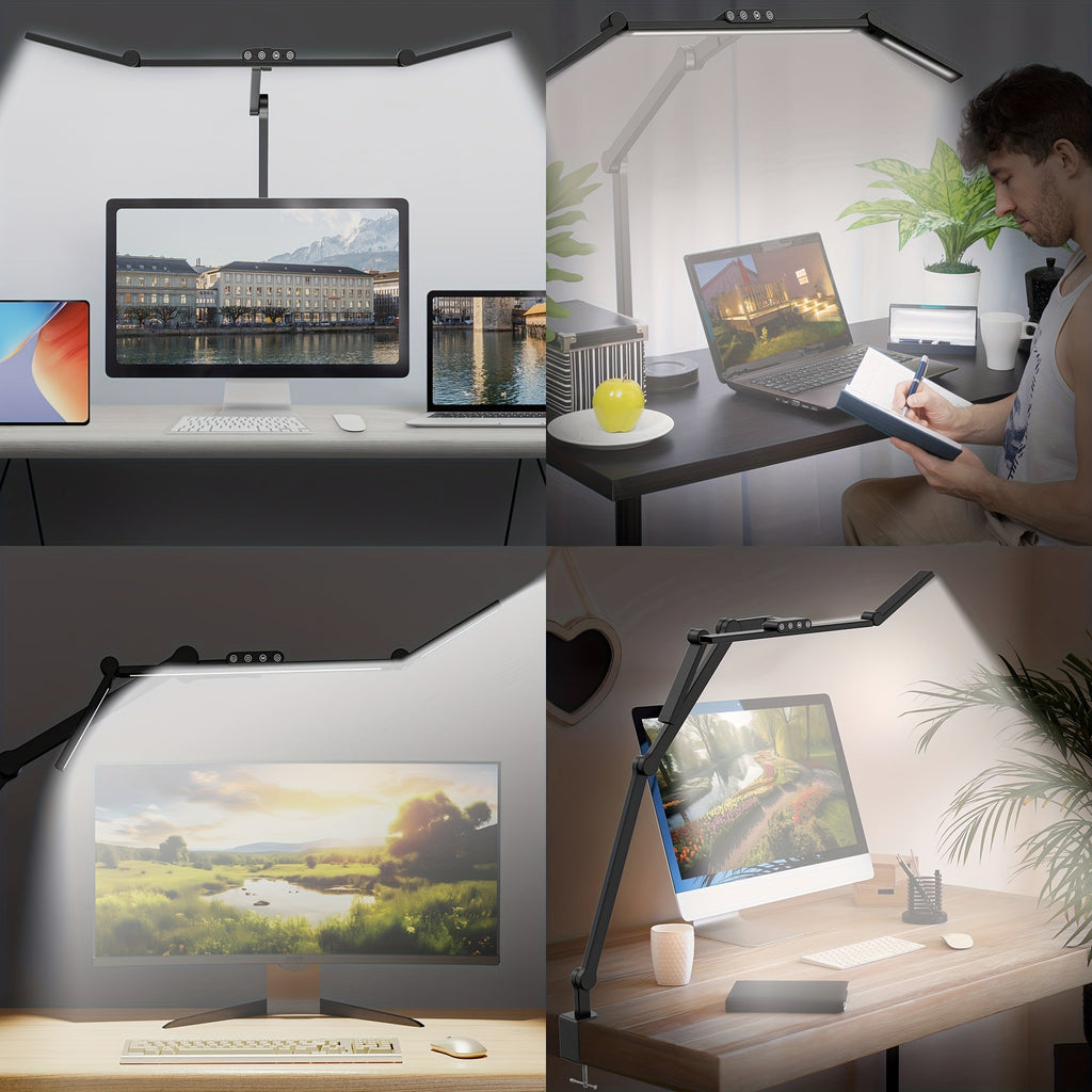 LUMICLAMP – Lampe de Bureau LED Ajustable de 24W avec Pince