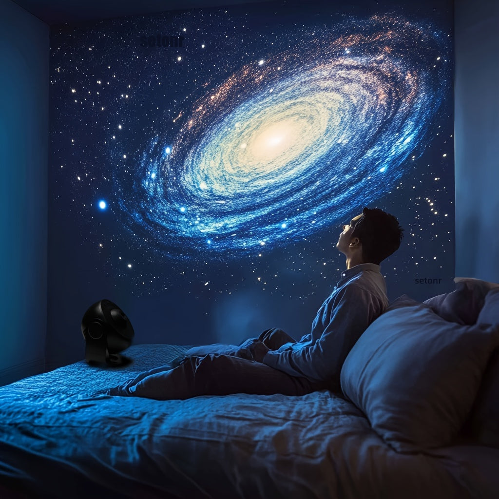 Projecteur d'Étoiles Galaxy – Impressionnante Projection LED Spatiale avec Fonction Minuteur