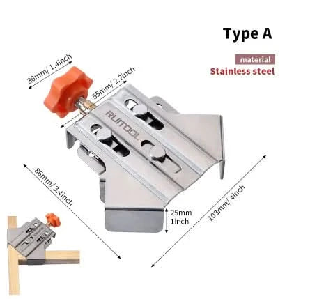 Pince à angle 90° pour joints en bois précis