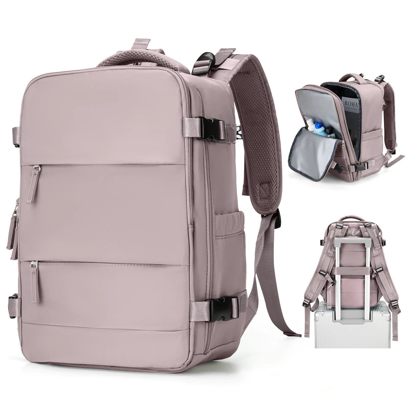 Sac à dos de voyage Travomate | Étanche & Polyvalent | Compartiment pour ordinateur portable 15,6" | Grande capacité avec séparation humide-sèche