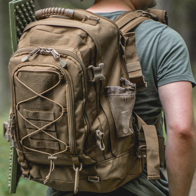 Sac à Dos Tactique 65L – Idéal pour les Aventures en Plein Air et le Camping
