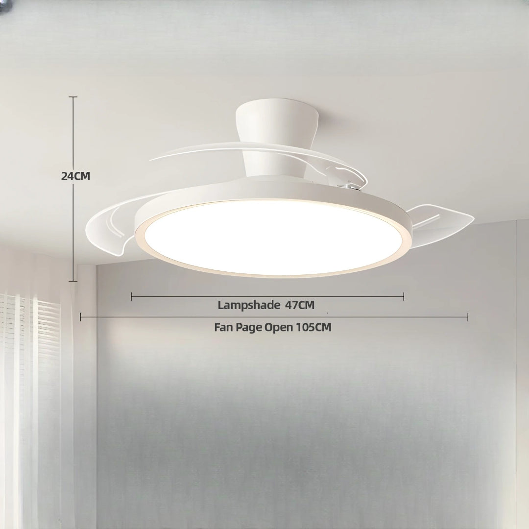 Ventilateur de plafond LED moderne