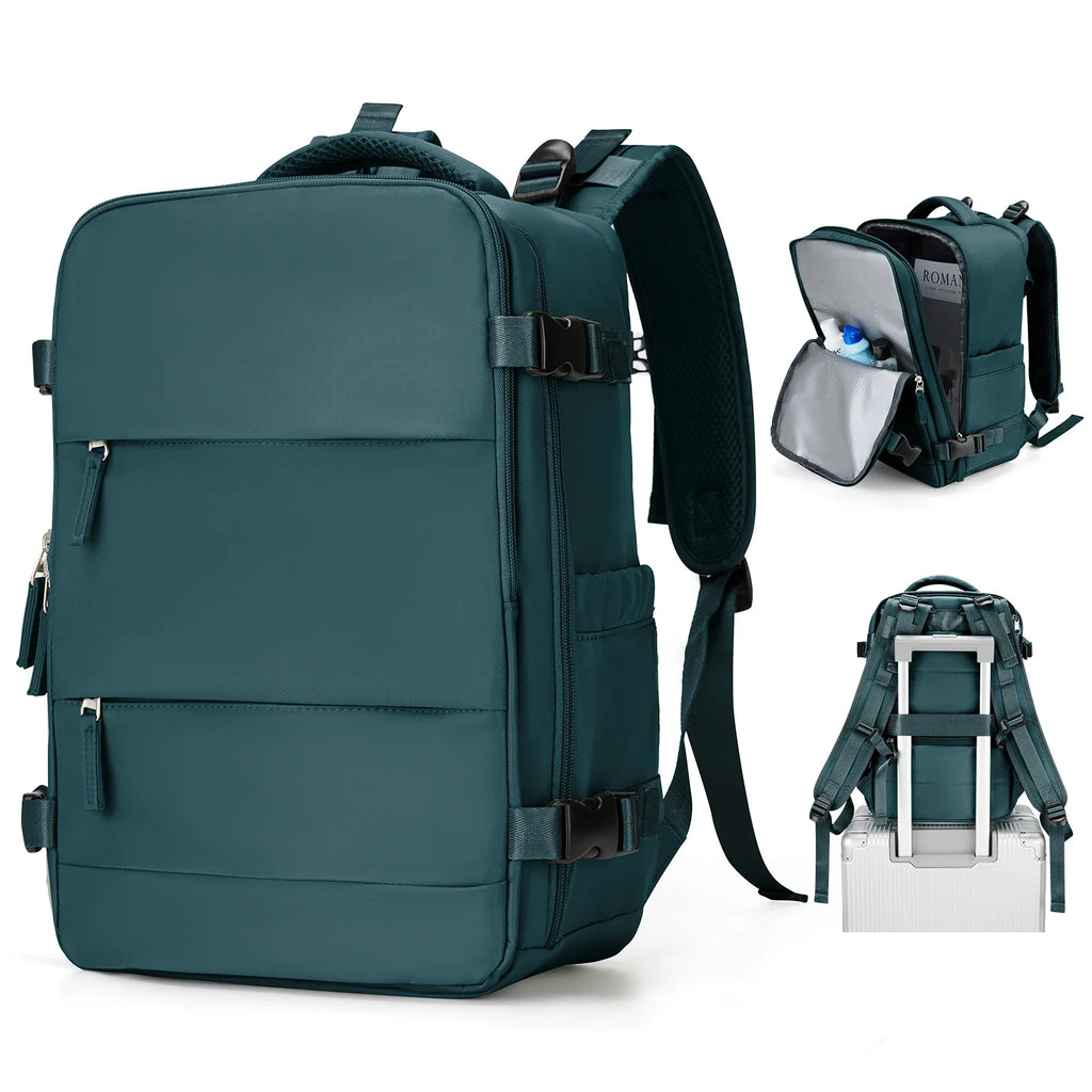 Sac à dos de voyage Travomate | Étanche & Polyvalent | Compartiment pour ordinateur portable 15,6" | Grande capacité avec séparation humide-sèche