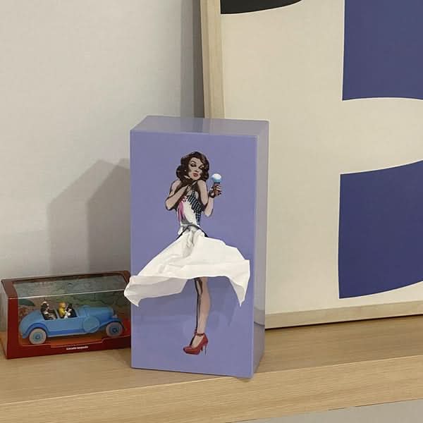 TISSUDANCE – Boîte à mouchoirs Rock ludique pour une décoration intérieure créative