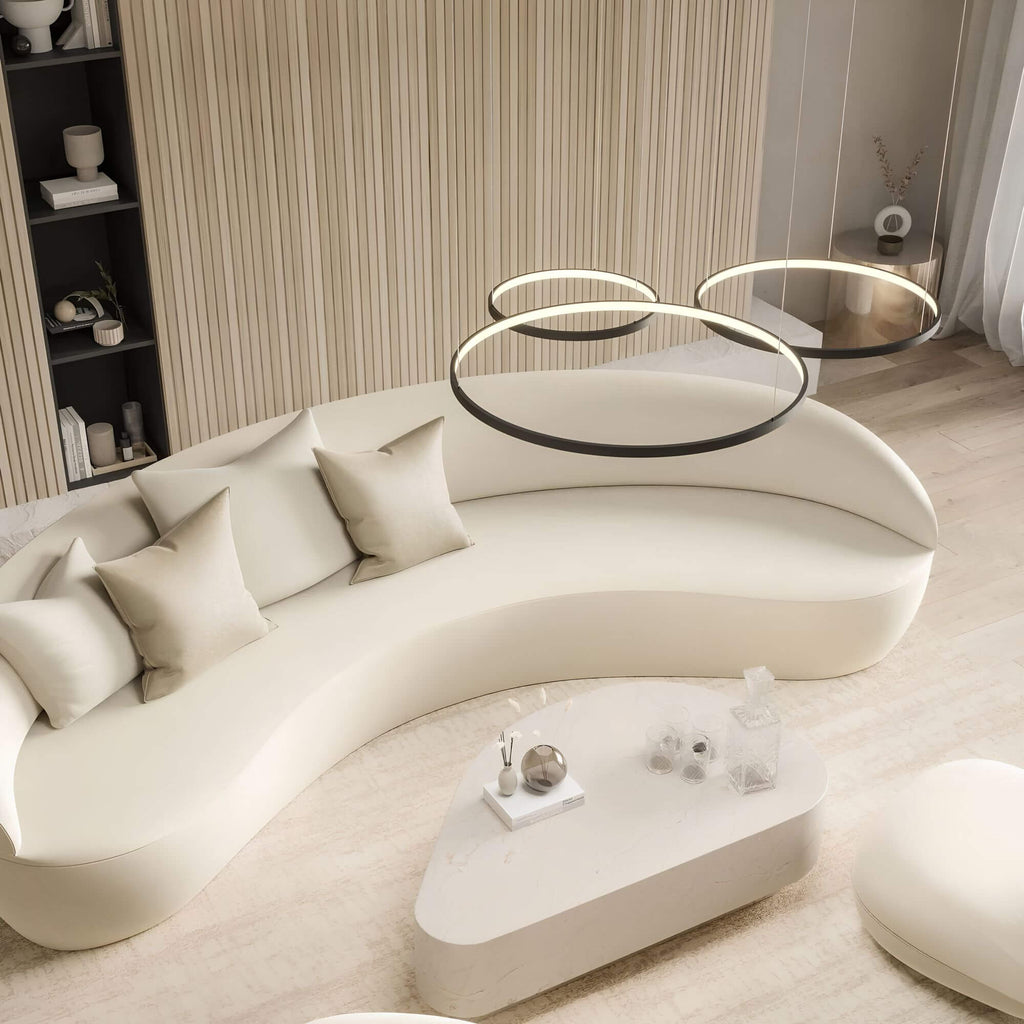 CircaLuxe – Lustre de plafond LED en anneau
