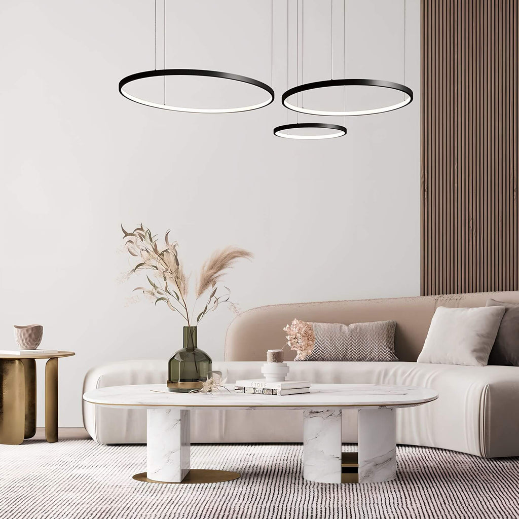 CircaLuxe – Lustre de plafond LED en anneau