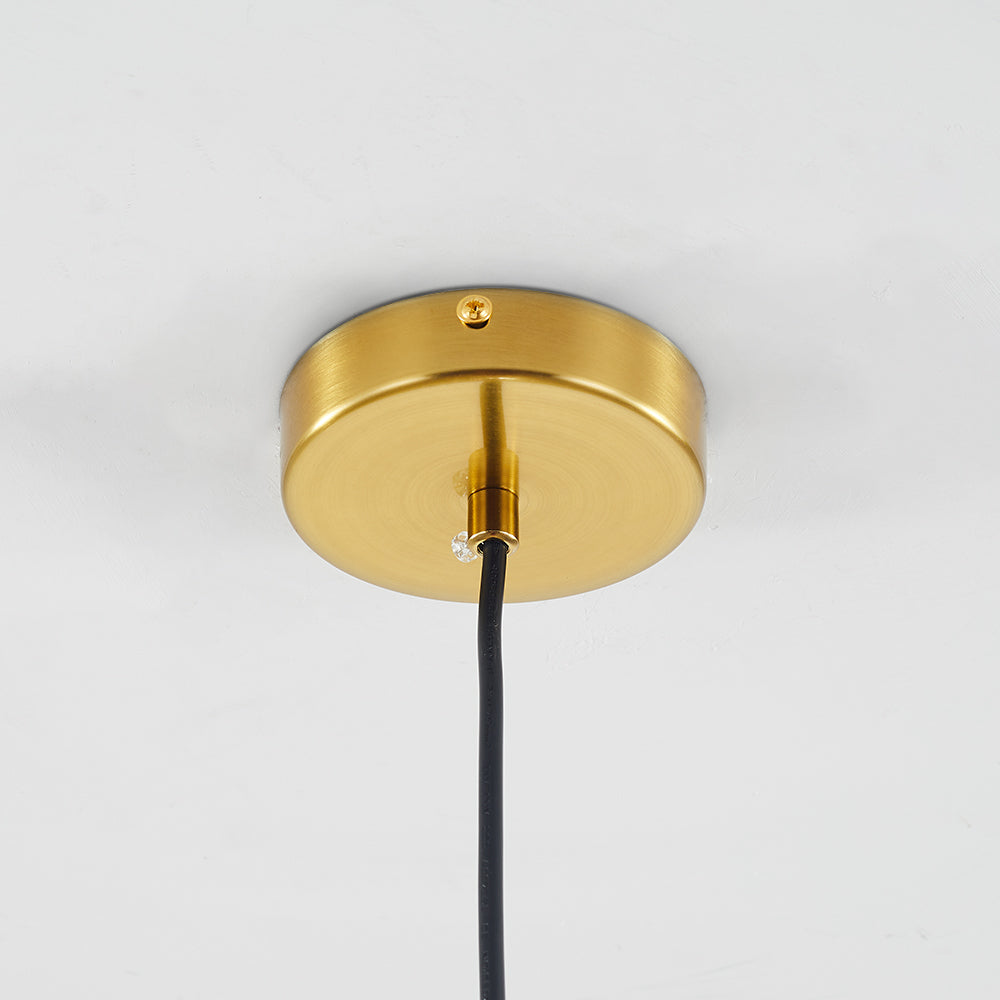 Lampe suspendue en verre élégante en forme de boule