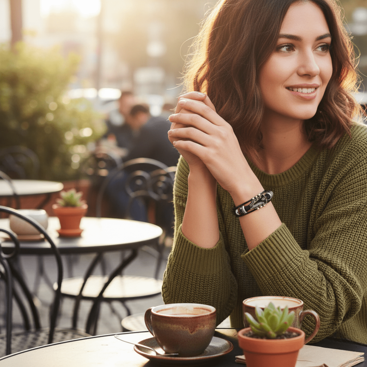 MUSIKSTRUM – Bracelet en cuir au design inspiré de la guitare