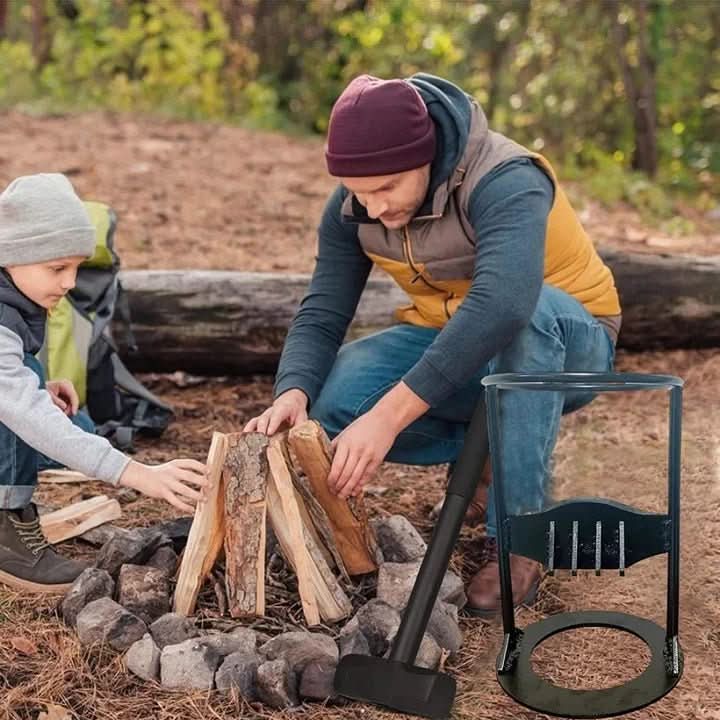 KINDLECUT – Fendeuse de bois sécurisée pour fendre du bois de chauffage sans effort