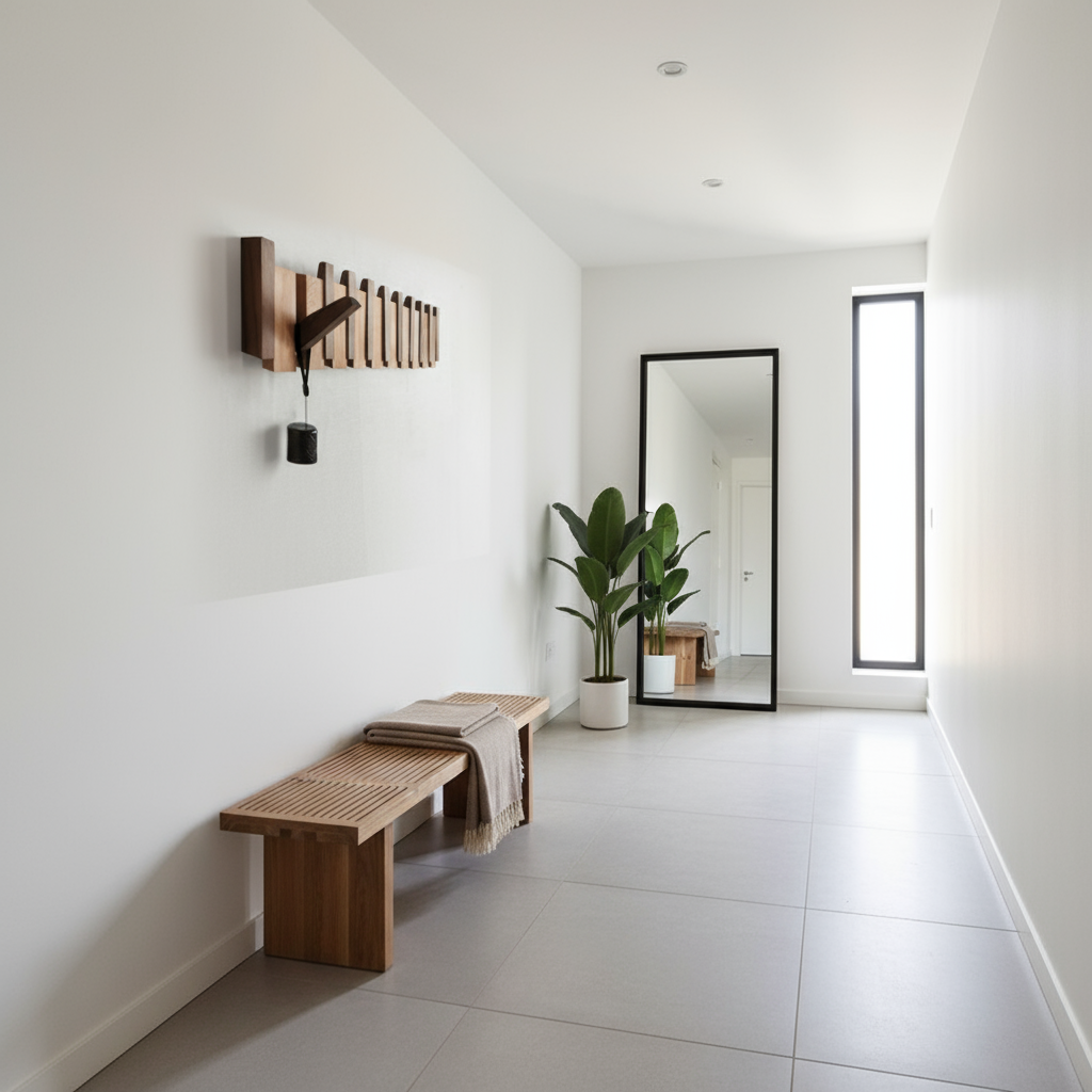 PianoHook – Porte-manteau mural en bois massif avec crochets pliables
