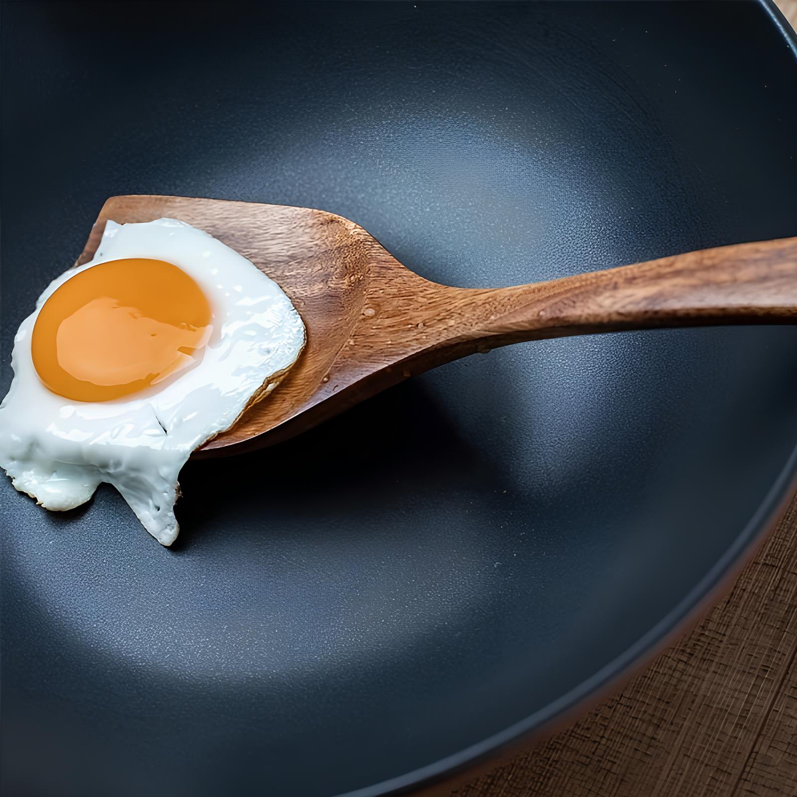 Skanto | Ensemble d'ustensiles de cuisine en teck naturel de 5 pièces – Résistant à la chaleur et anti-rayures