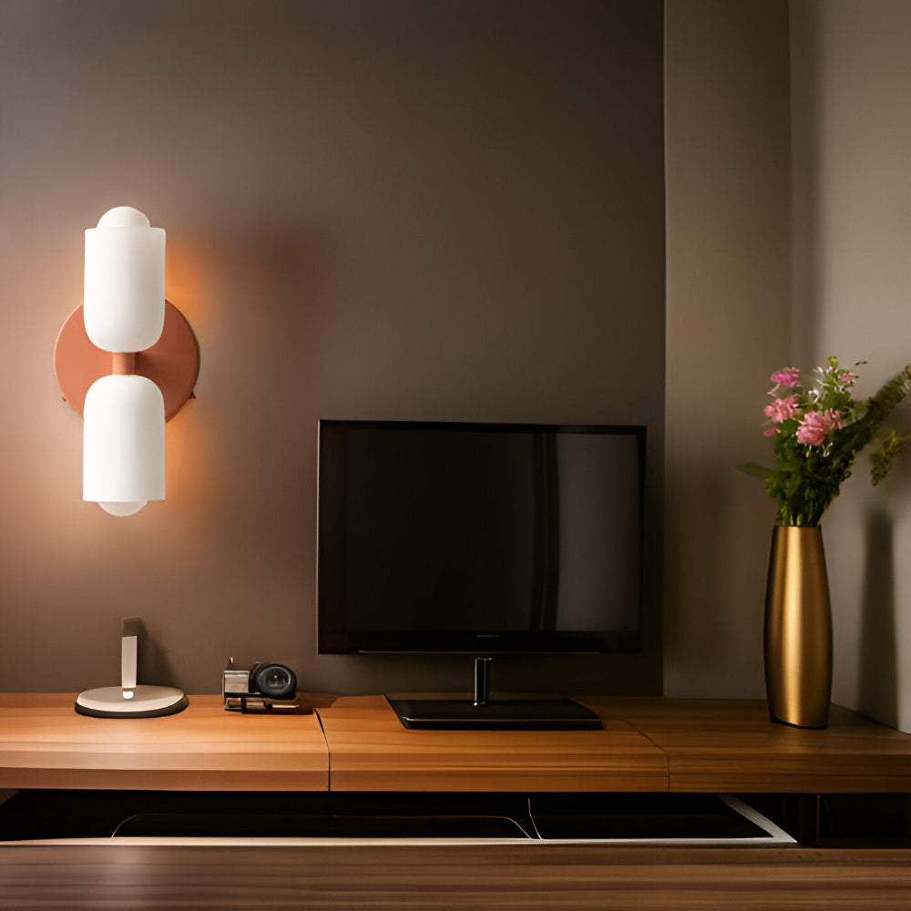 DualGlow – Applique Murale avec Deux Sources de Lumière en Acrylique et Métal