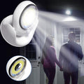 LUXWÄCHTER Lampe de Sécurité LED | Avec Détecteur de Mouvement & Minuteur | Sans Fil & Résistante aux Intempéries | 450 Lumens