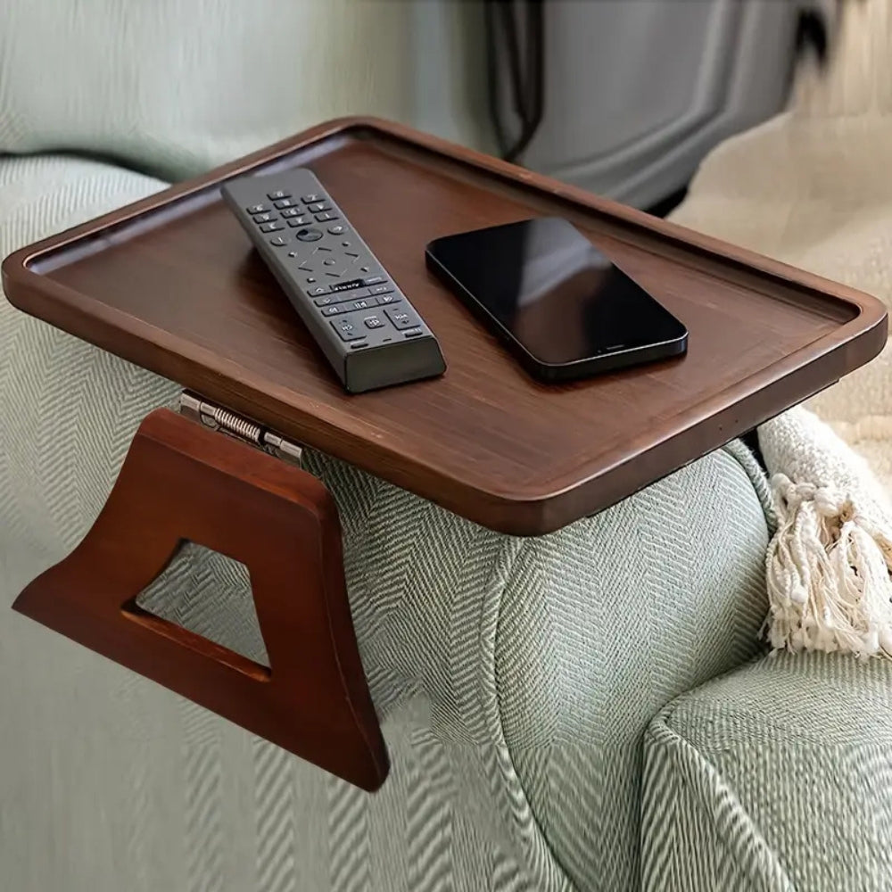Table de plateau ajustable en bambou à clipser