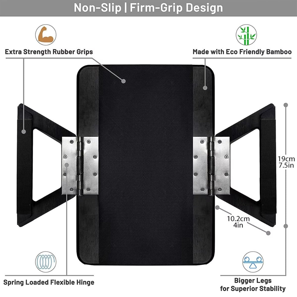 Table de plateau ajustable en bambou à clipser