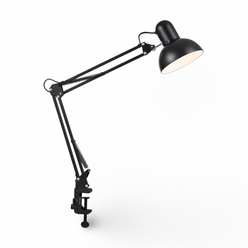 Lampe de bureau réglable avec clip – Lampe LED à bras long
