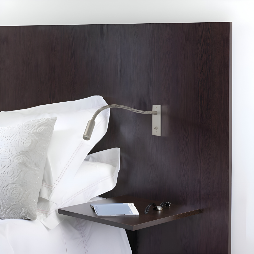 Applique Murale Ajustable avec Bras Courbé et Col Flexible