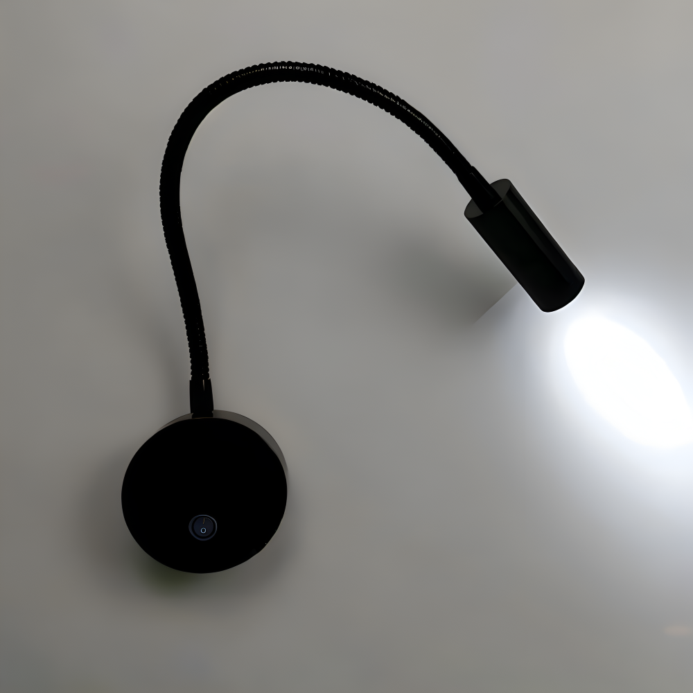 Lampe murale LED avec col de cygne – lampe de lecture réglable pour le lit