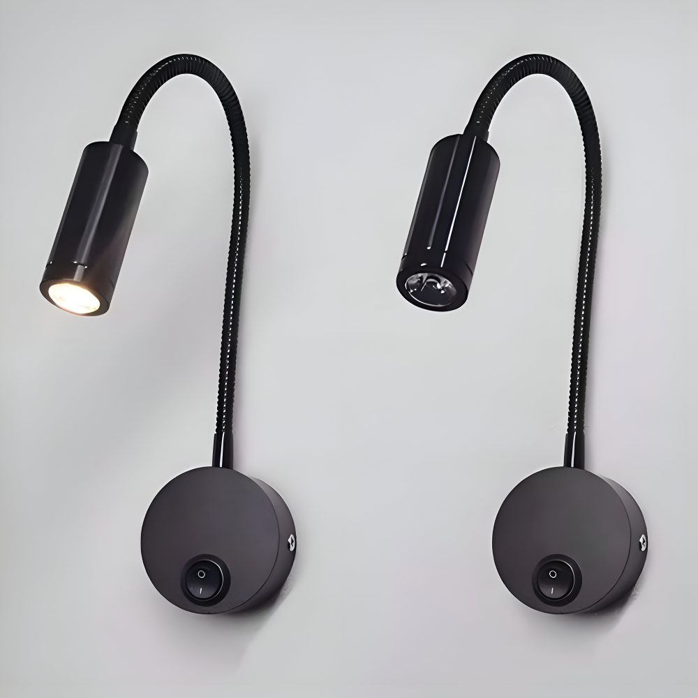 Lampe murale LED avec col de cygne – lampe de lecture réglable pour le lit