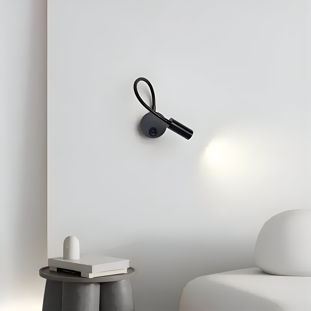 Lampe murale LED avec col de cygne – lampe de lecture réglable pour le lit