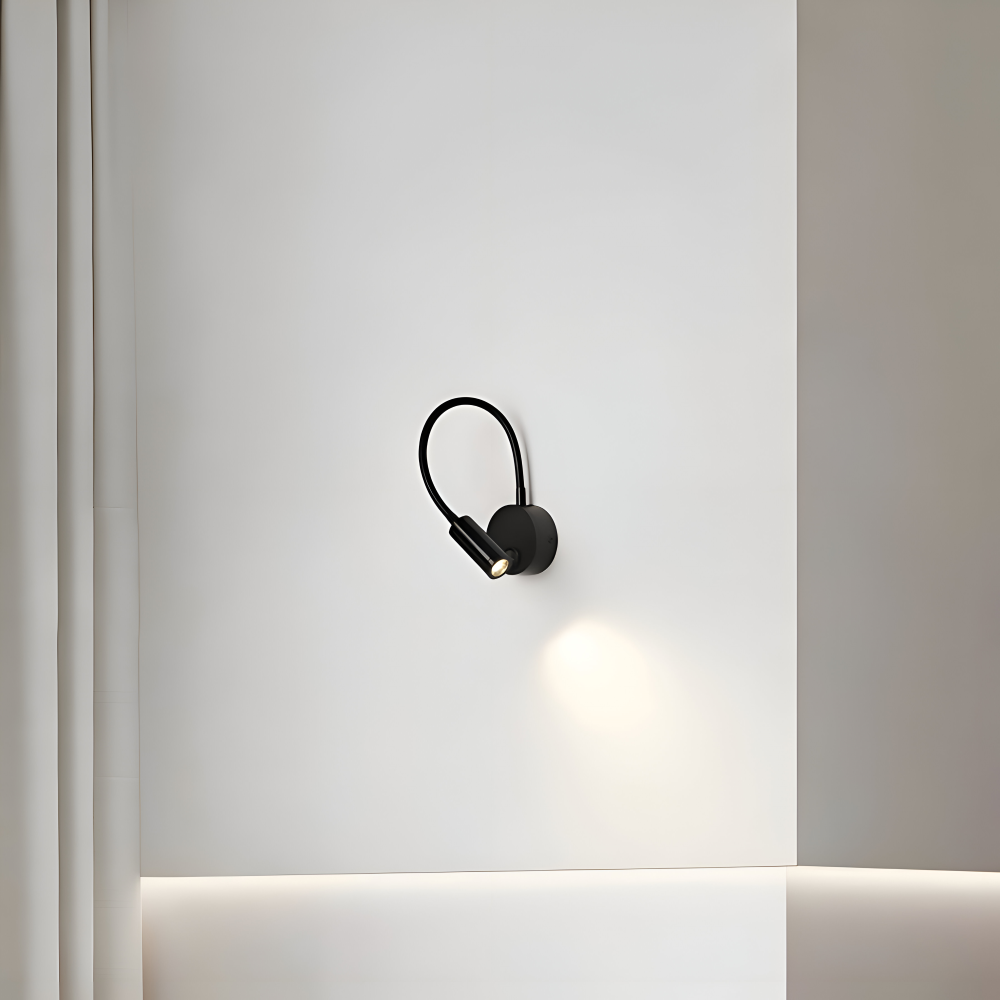 Lampe murale LED avec col de cygne – lampe de lecture réglable pour le lit
