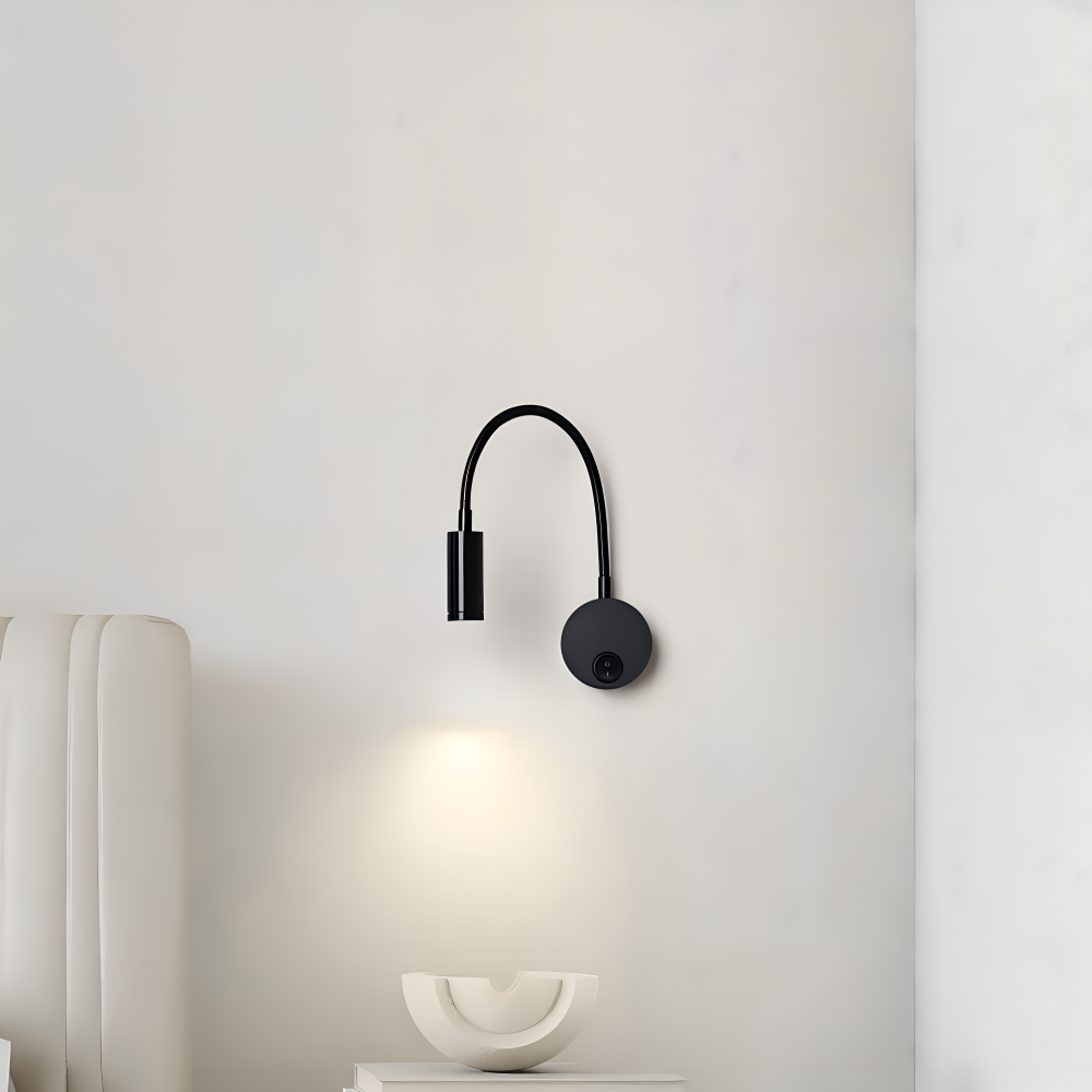 Lampe murale LED avec col de cygne – lampe de lecture réglable pour le lit
