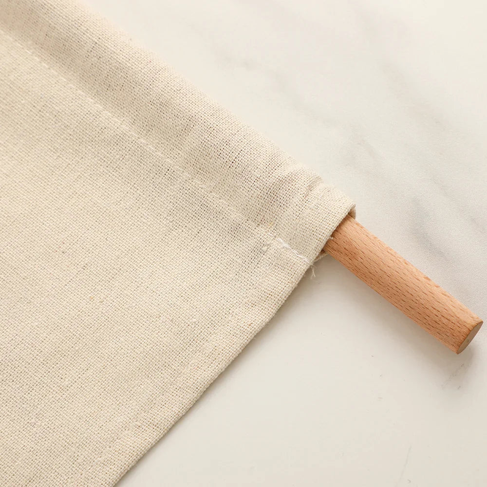 Calendrier de l'Avent en Coton avec 24 Poches – Décoration de Noël Durable et Réutilisable