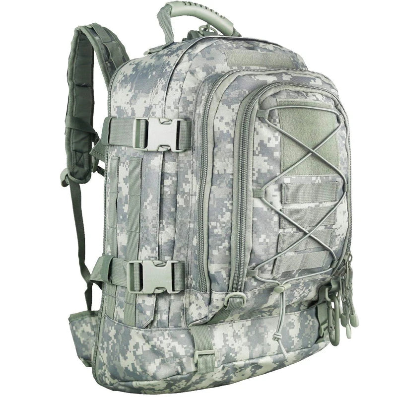 Sac à Dos Tactique 65L – Idéal pour les Aventures en Plein Air et le Camping