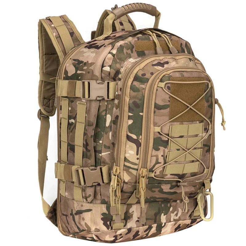 Sac à Dos Tactique 65L – Idéal pour les Aventures en Plein Air et le Camping