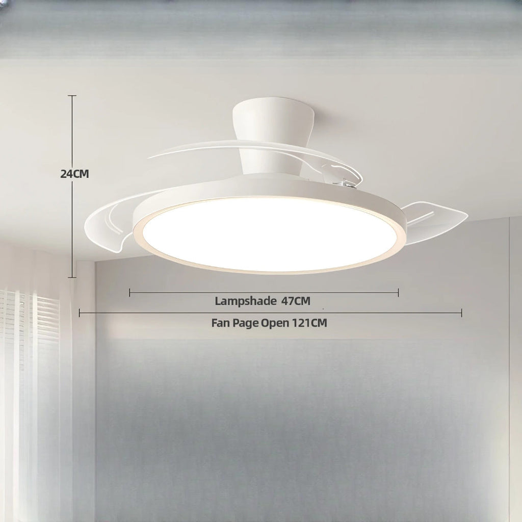 Ventilateur de plafond LED moderne