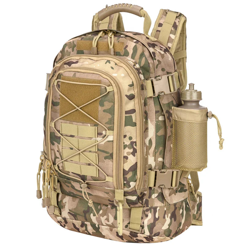 Sac à Dos Tactique 65L – Idéal pour les Aventures en Plein Air et le Camping