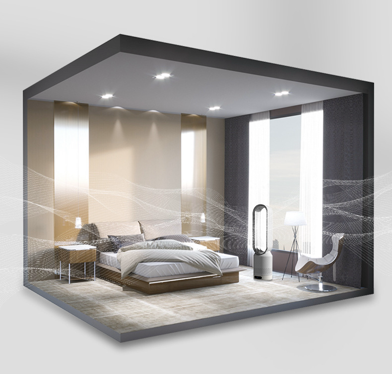 Refroidisseur d'air et purificateur d'air 3 en 1 sans pales