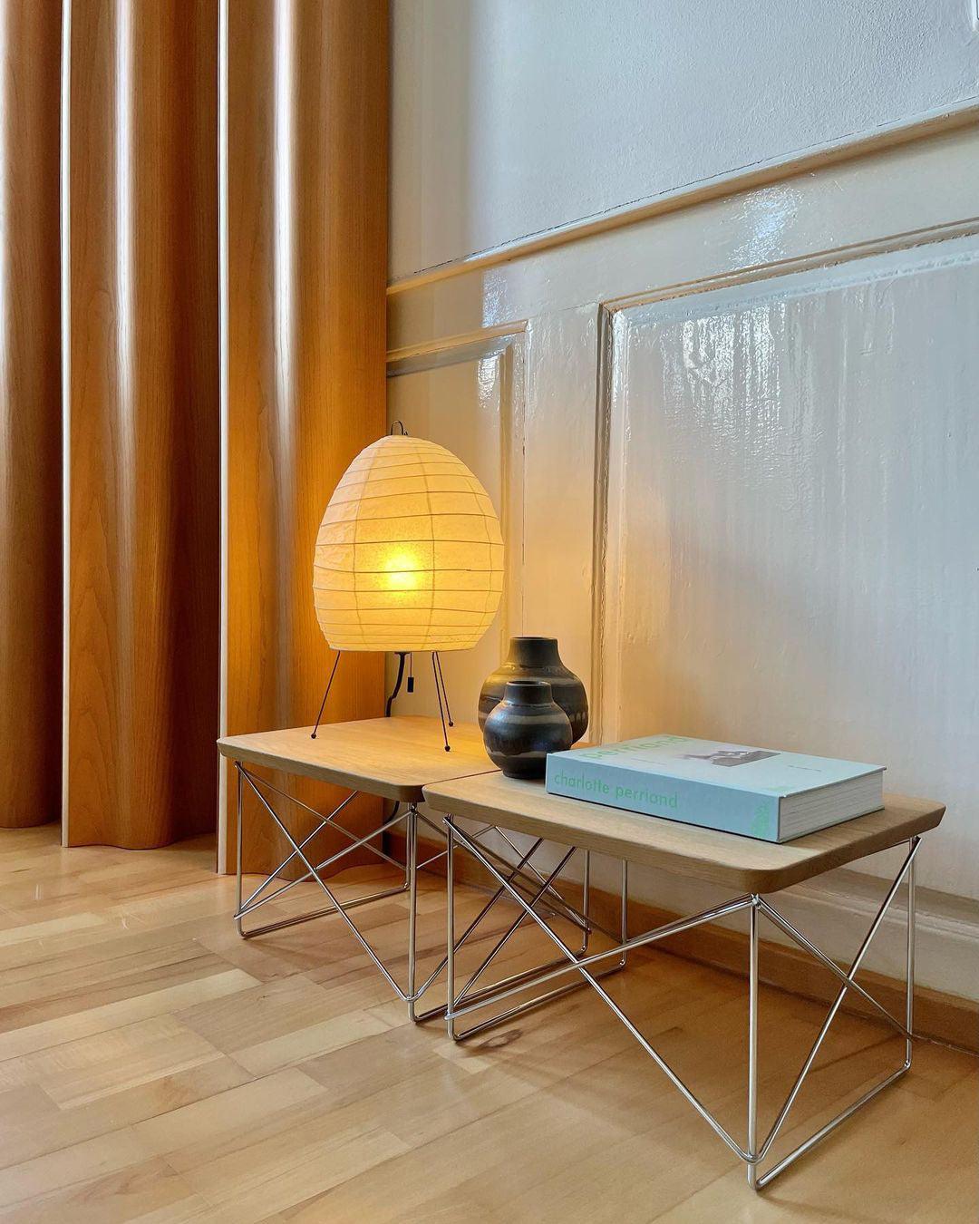 Lampe de Table Akari Washi - Lampe de Chevet Élégante avec Lumière Ambiante Douce