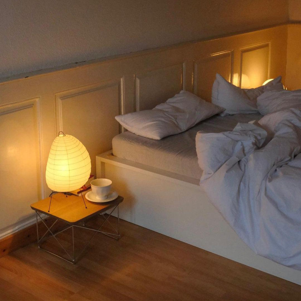 Lampe de Table Akari Washi - Lampe de Chevet Élégante avec Lumière Ambiante Douce