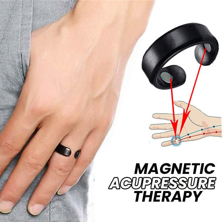 Anneau d'Acupression | Stimulation de Massage des Mains | Anneau de Confort Réglable | MagneticTherapy