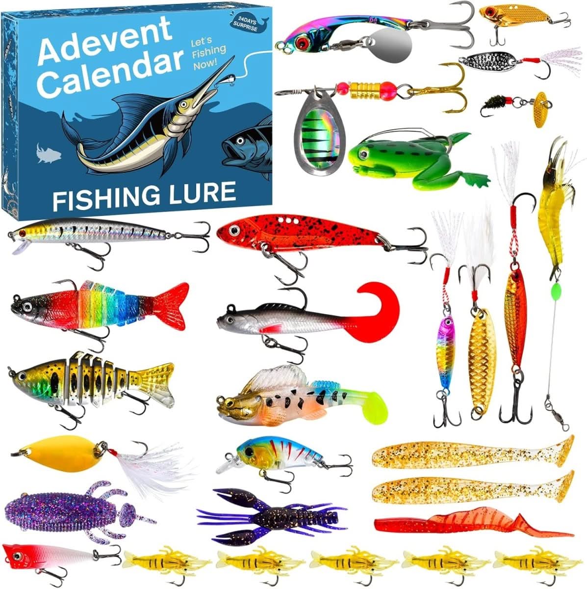 FISHMAS – Calendrier de l'Avent de 24 jours pour équipements de pêche 2026