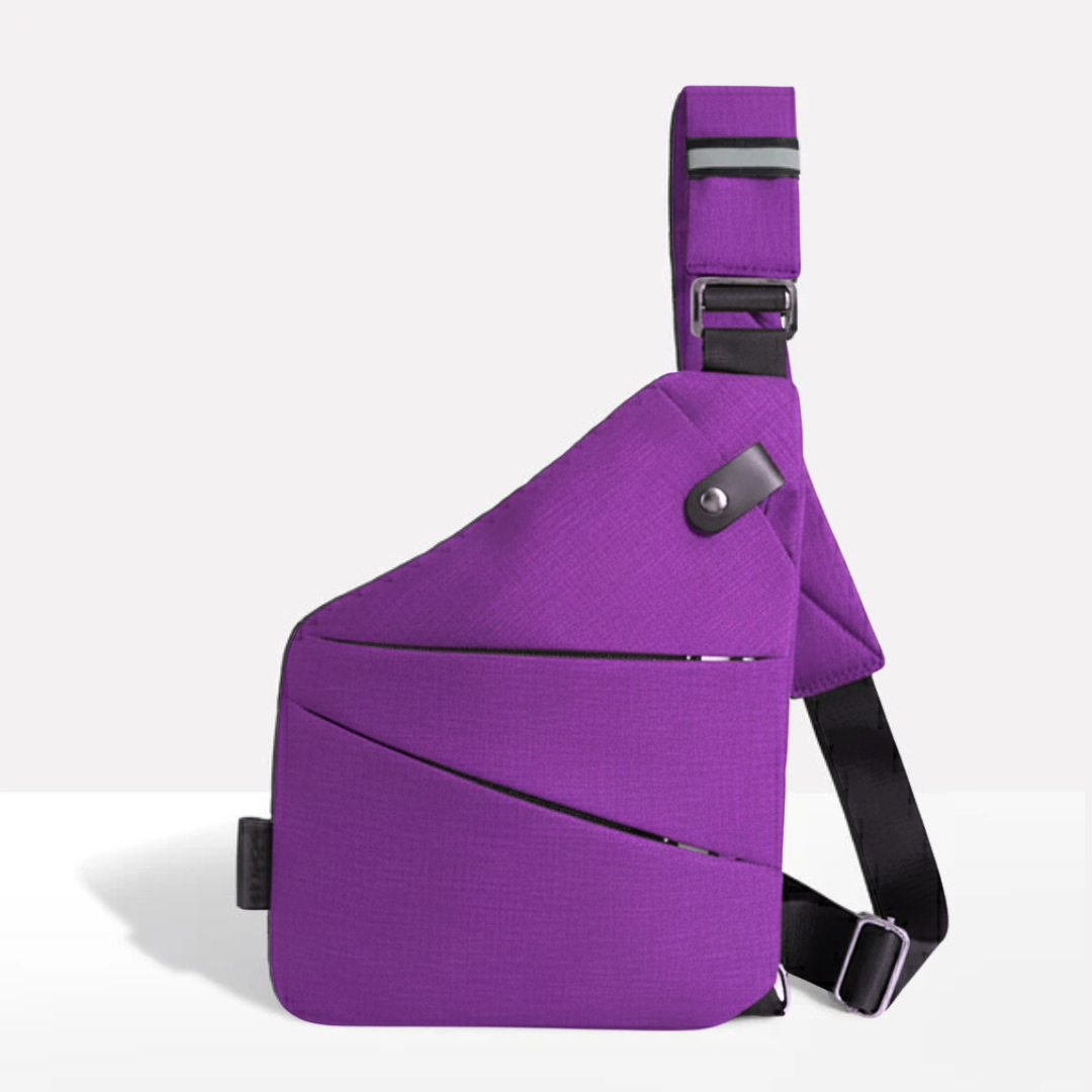 VOGUELOCK - Sac bandoulière noir élégant avec protection RFID et construction imperméable