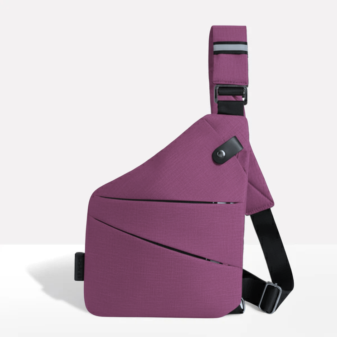 VOGUELOCK - Sac bandoulière noir élégant avec protection RFID et construction imperméable