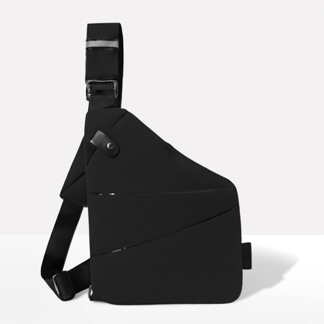 VOGUELOCK - Sac bandoulière noir élégant avec protection RFID et construction imperméable