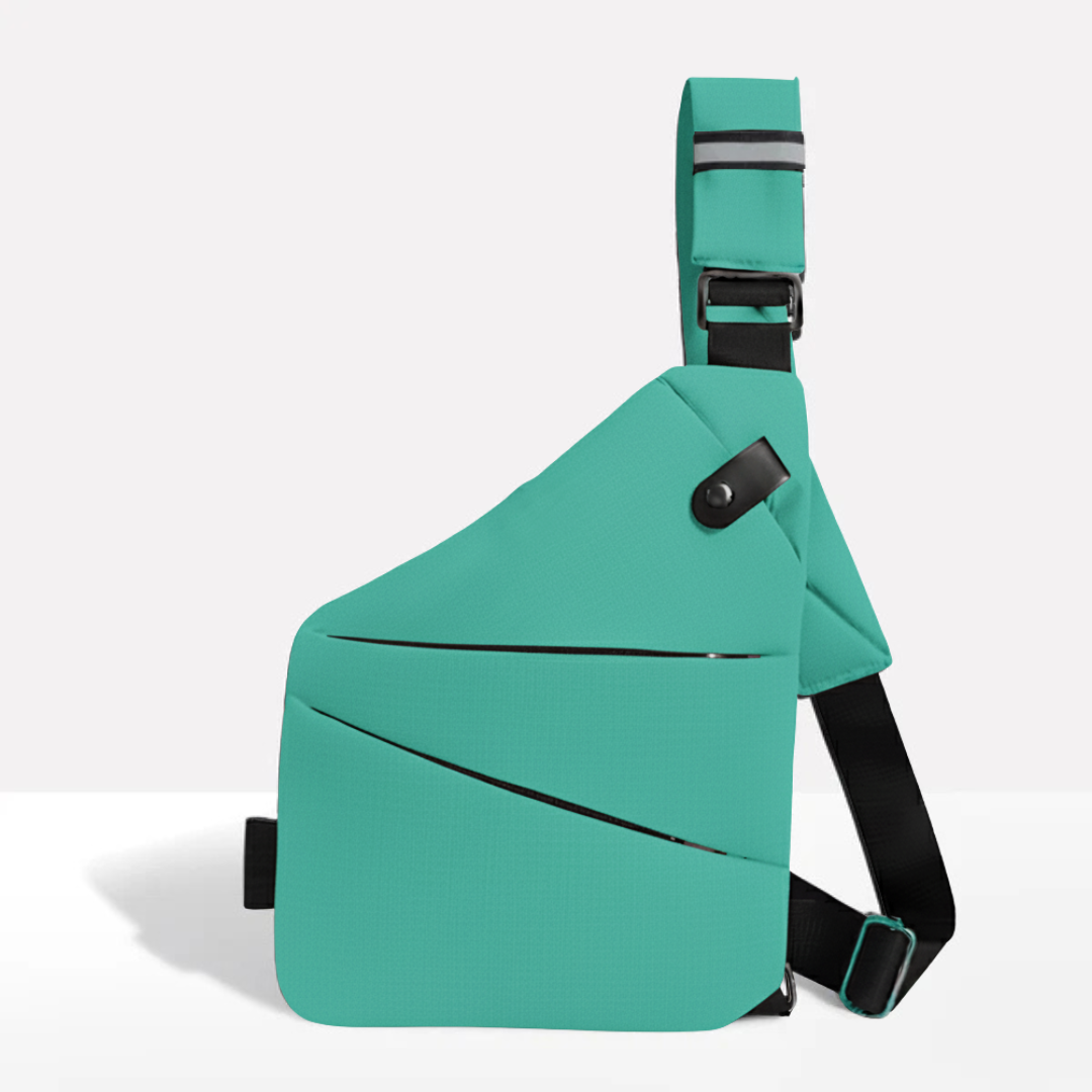 VOGUELOCK - Sac bandoulière noir élégant avec protection RFID et construction imperméable