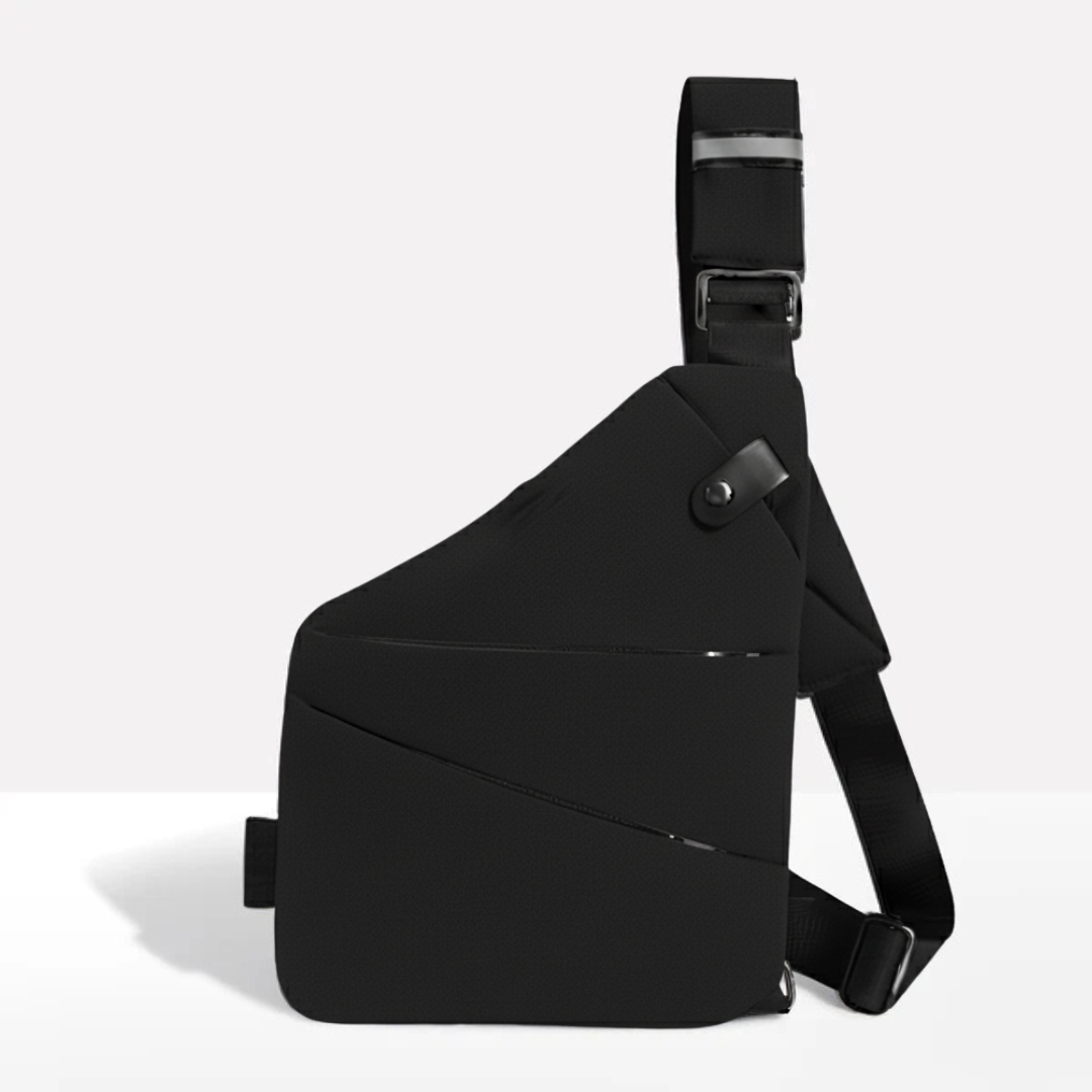 VOGUELOCK - Sac bandoulière noir élégant avec protection RFID et construction imperméable