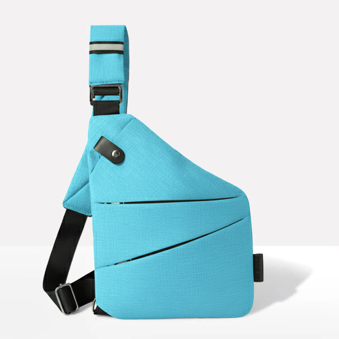 VOGUELOCK - Sac bandoulière noir élégant avec protection RFID et construction imperméable