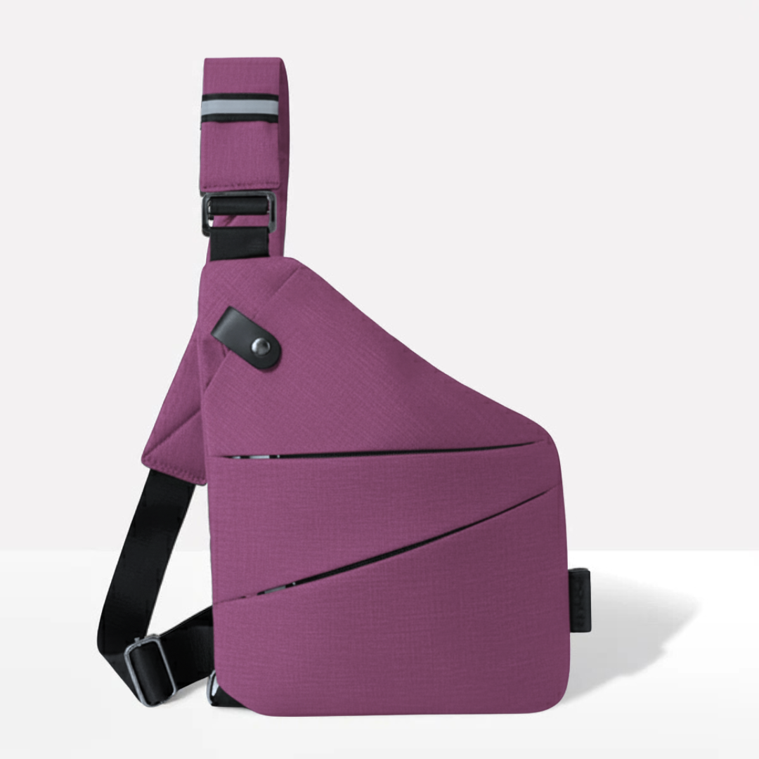 VOGUELOCK - Sac bandoulière noir élégant avec protection RFID et construction imperméable
