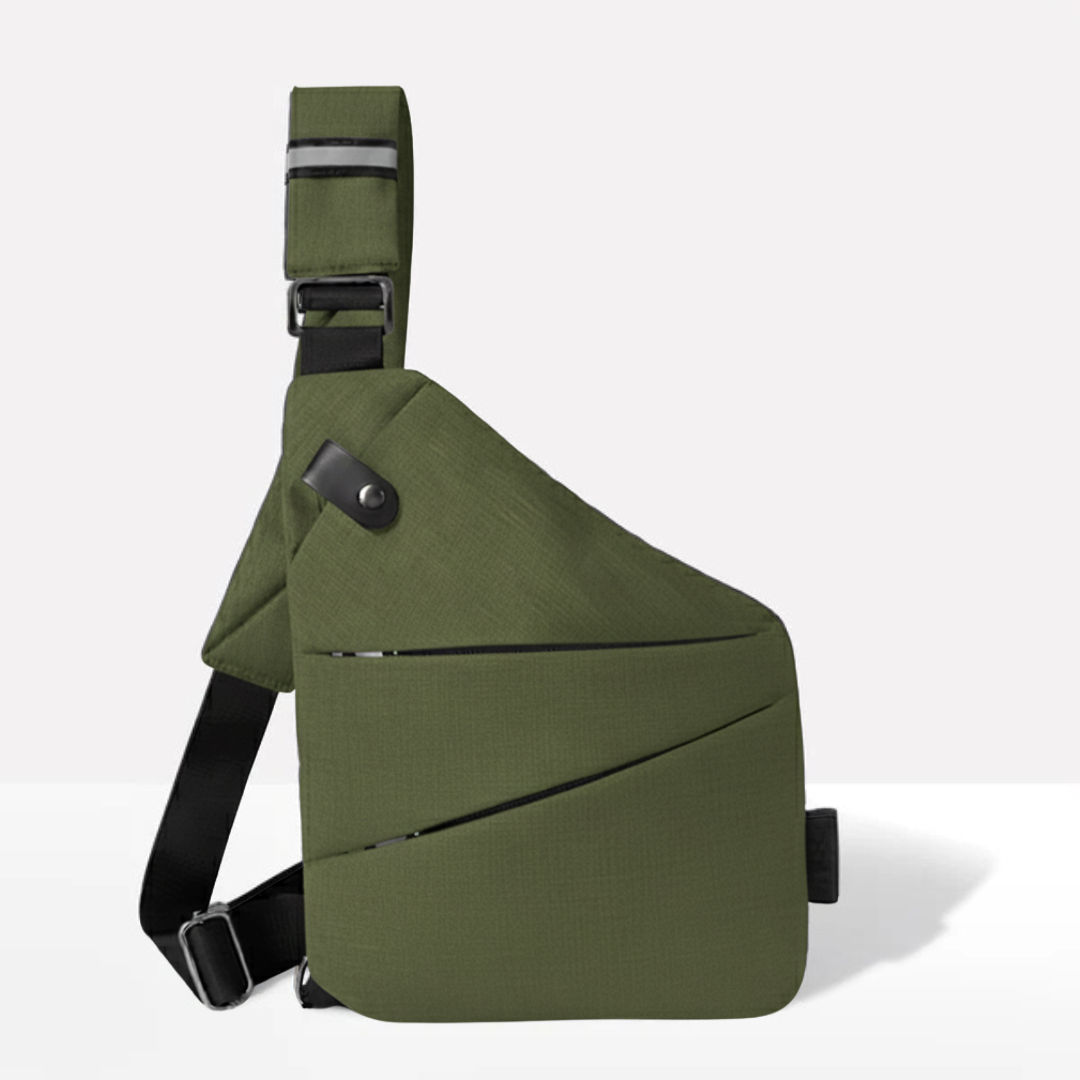 VOGUELOCK - Sac bandoulière noir élégant avec protection RFID et construction imperméable
