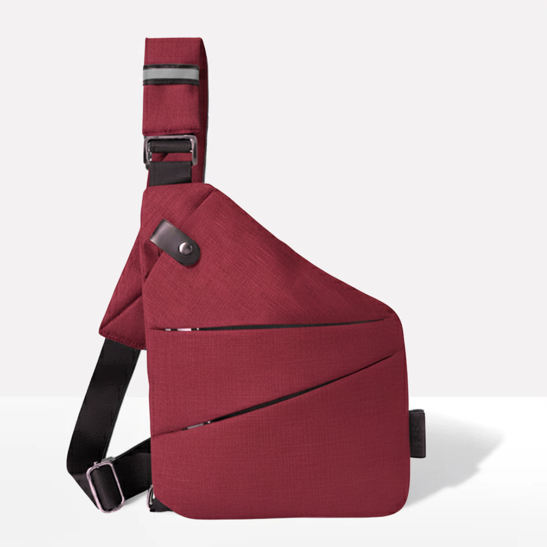 VOGUELOCK - Sac bandoulière noir élégant avec protection RFID et construction imperméable