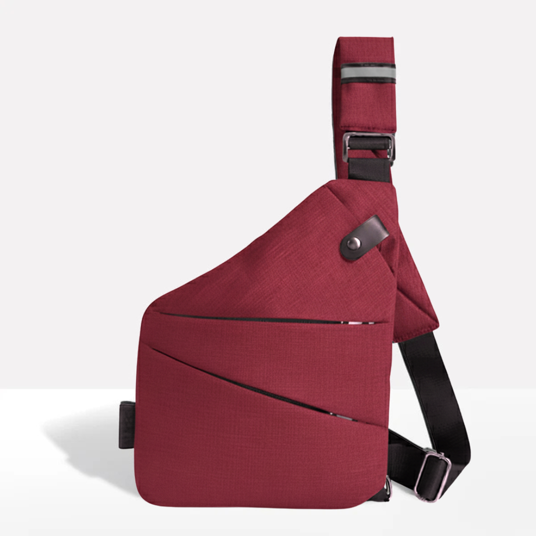 VOGUELOCK - Sac bandoulière noir élégant avec protection RFID et construction imperméable