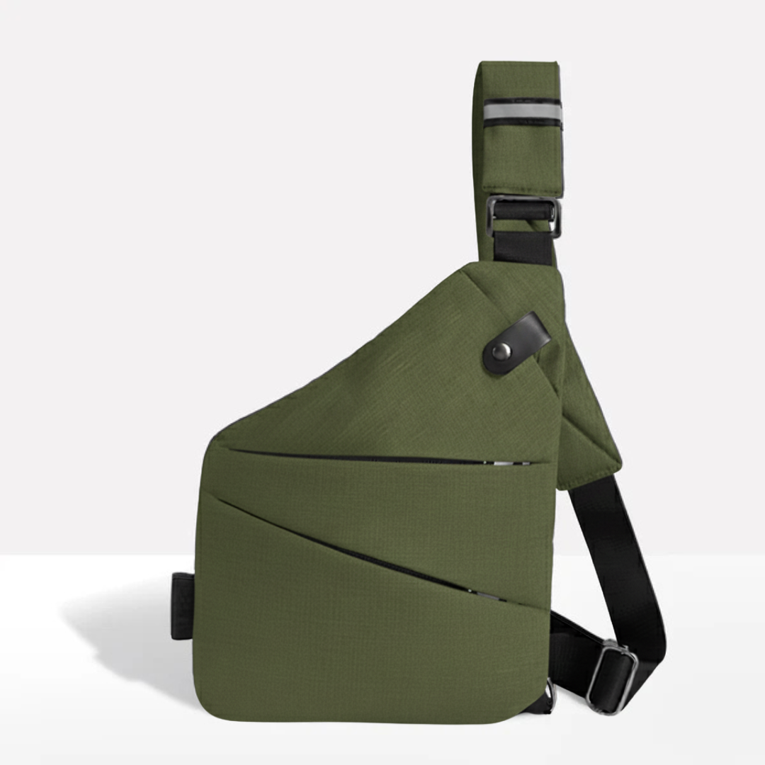VOGUELOCK - Sac bandoulière noir élégant avec protection RFID et construction imperméable
