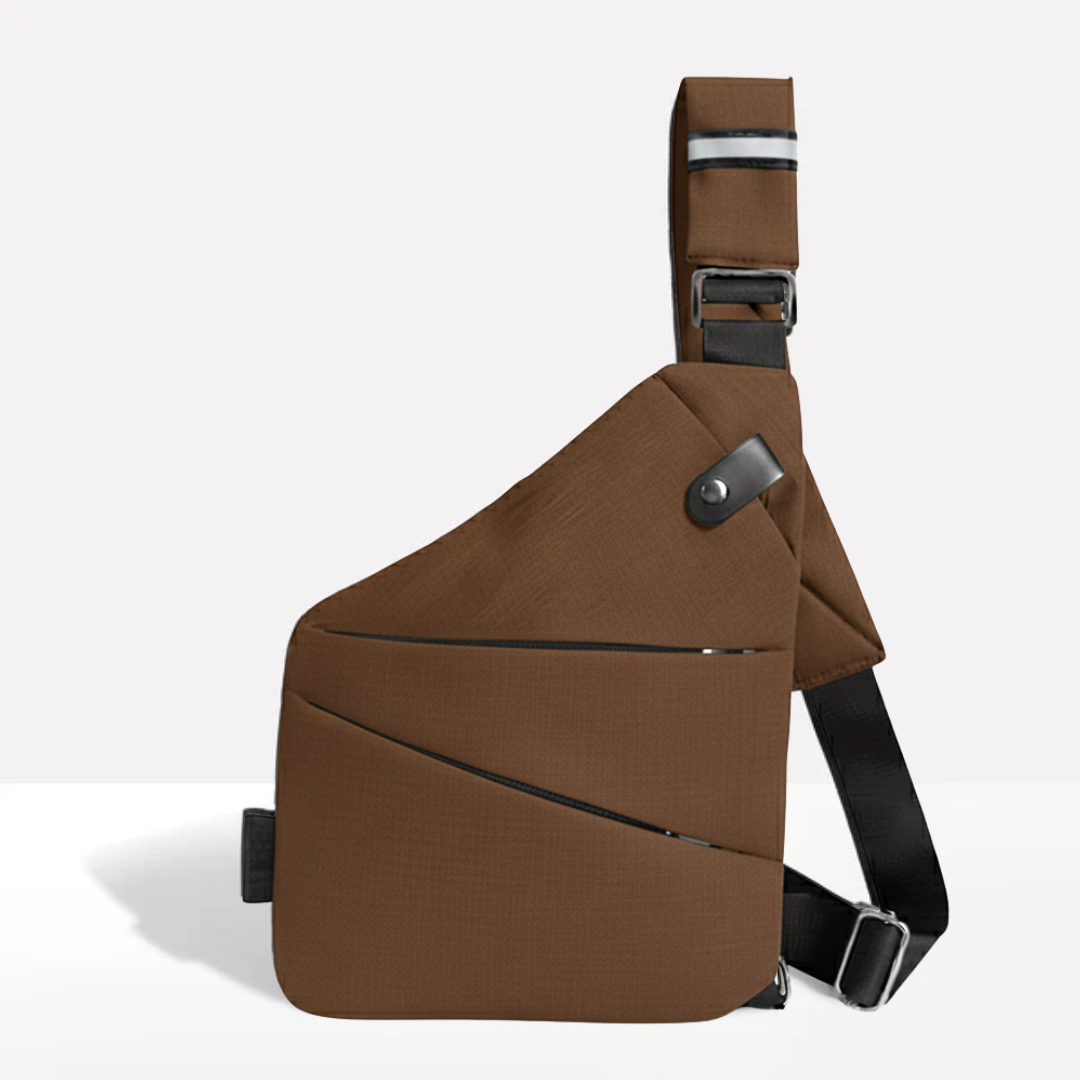VOGUELOCK - Sac bandoulière noir élégant avec protection RFID et construction imperméable