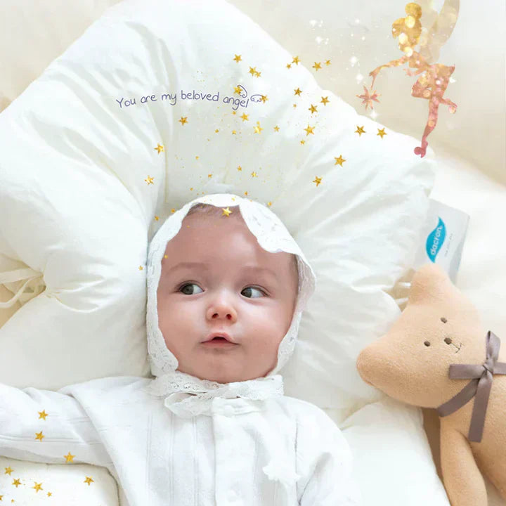 Coussin Ergonomique pour Bébé – Coussin de Sommeil Antibactérien pour un Sommeil Sûr des Bébés